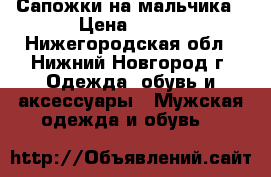 Сапожки на мальчика › Цена ­ 500 - Нижегородская обл., Нижний Новгород г. Одежда, обувь и аксессуары » Мужская одежда и обувь   